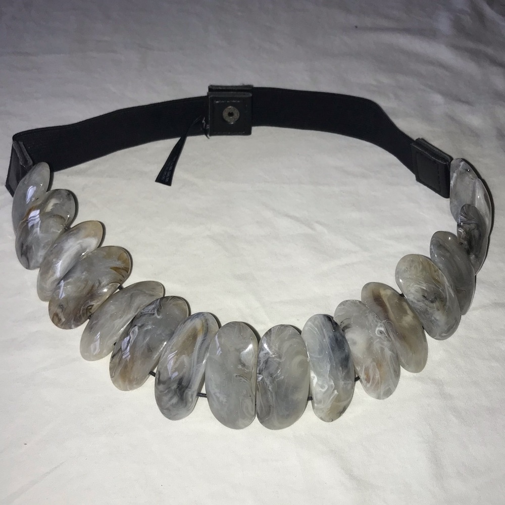 Anthropologie Stone Elastic Belt